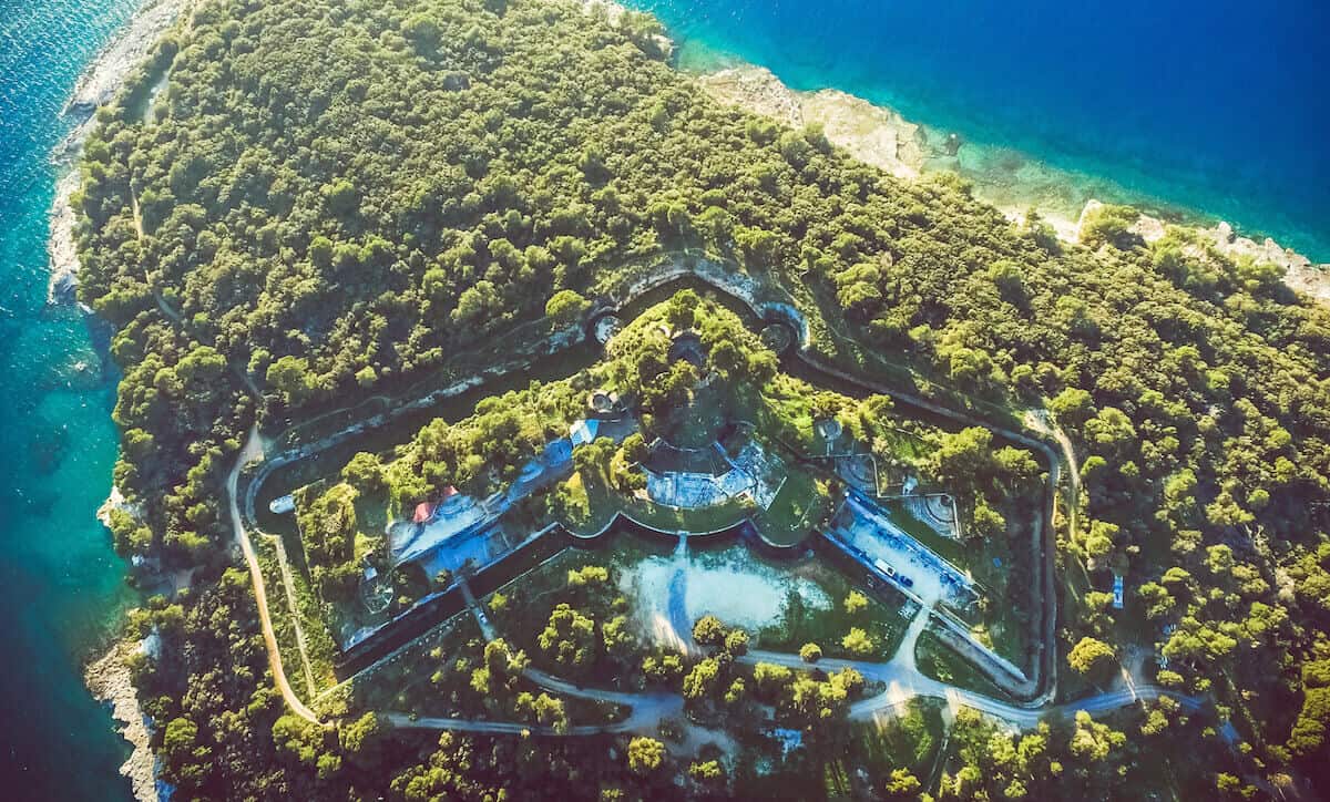 Fort Punta Christo from air